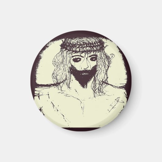 Jesus wird uns retten und der Himmel wird sich öff Magnet (Vorne)