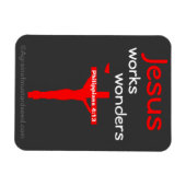 Jesus wirkt Wunder Magnet (Horizontal)