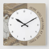 Jesus wirst du dir die Zeit Christi Uhr ansehen (Vorderseite)