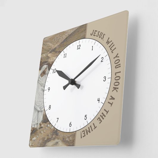Jesus wirst du dir die Zeit Christi Uhr ansehen (Winkel)