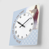 Jesus wirst du dir die Zeit der blauen Uhr ansehen (Winkel)