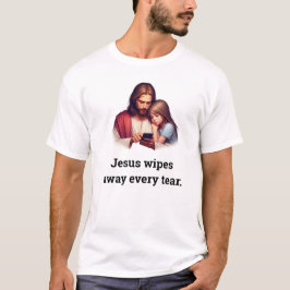 Jesus wischt jeden Tränen Luxus-T - Shirt ab