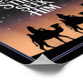 Jesus Wise Men Still Seek Him Christian Christmas Poster (Ecke)