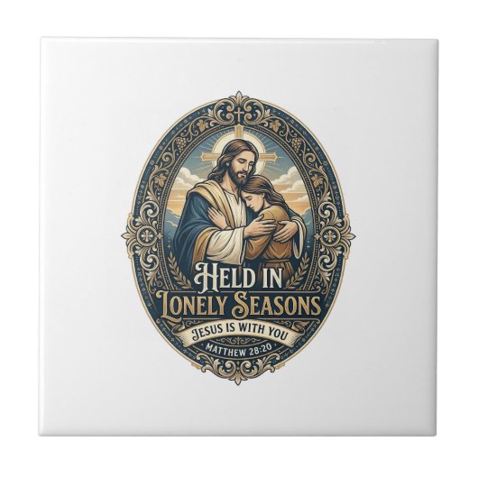 Jesus Witwe Witwer Ermutigung Vintage-Shirt Ch Fliese (Vorderseite)
