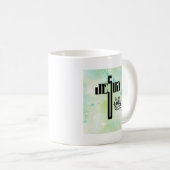 Jesus Word Art Kaffeetasse (VorderseiteRechts)