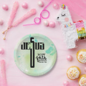 Jesus Word Art Pappteller (Party)