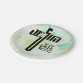 Jesus Word Art Pappteller (Schrägansicht)