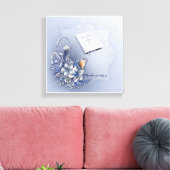 Jesus Word Premium Wrapped Canvas (Glanz) Leinwanddruck (Insitu (Wohnzimmer))