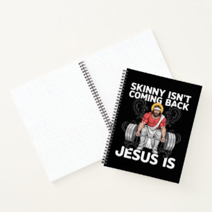 Jesus Workout Gym Skinny Kommt Nicht Zurück Notizblock