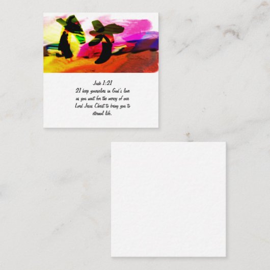 Jesus Wort Begleitkarte (Vorne/Hinten)