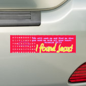 Jesus-Wort-Suchpuzzlespiel Autoaufkleber (Auf Auto)
