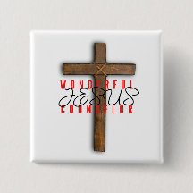 Jesus Wunderbarer Counselor Button