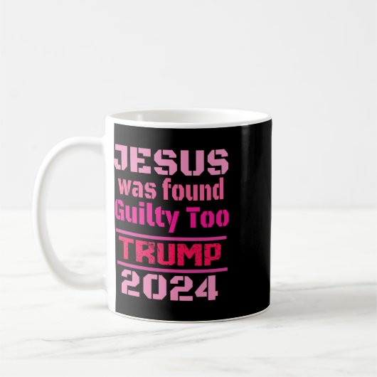 Jesus wurde für schuldig befunden, um Amerika zurü Kaffeetasse (Links)