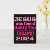 Jesus wurde für schuldig befunden, um Amerika zurü Karte (Gelbe Blume)