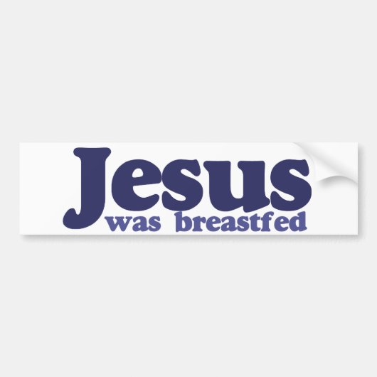 Jesus wurde gestillt autoaufkleber (Vorne)