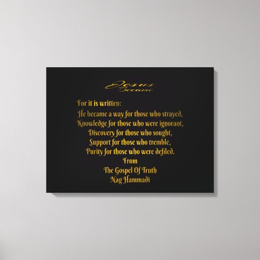 Jesus wurde leinwanddruck (Vorderseite)