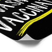 Jesus wurde nicht geimpft Anti-Vax T-Shirt. Poster (Ecke)