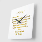 Jesus wurde quadratische wanduhr (Winkel)