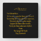 Jesus wurde quadratische wanduhr (Vorderseite)