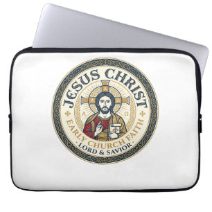 Jesus Wüstenväter Altes Christliches T-Shirt Ins Laptopschutzhülle