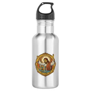 Jesus Wütende Bizepscurls Squat Rack Gym Ärger H Edelstahlflasche