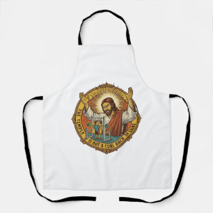 Jesus Wütende Bizepscurls Squat Rack Gym Ärger H Schürze
