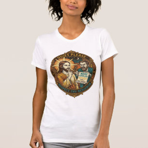 Jesus wütender Nachbar Lärmbeschwerde Lautstarke P T-Shirt