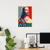 Jesus WWJD Poster (Heimbüro)