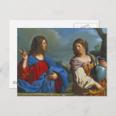 Jesus y la Samaritana en el pozo Postkarte (Vorne/Hinten)