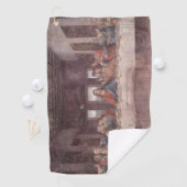 Jesus "Yeshua" Das letzte Abendmahl, Leonardo da V Golfhandtuch (Insitu)