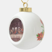 Jesus "Yeshua" Das letzte Abendmahl, Leonardo da V Keramik Kugel-Ornament (Rechts)
