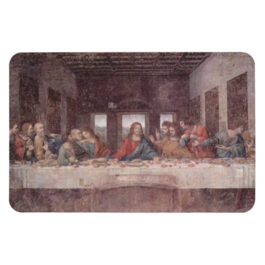Jesus "Yeshua" Das letzte Abendmahl, Leonardo da V Magnet (Horizontal)