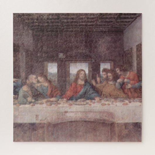 Jesus "Yeshua" Das letzte Abendmahl, Leonardo da V Puzzle (Vertikal)