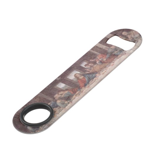 Jesus "Yeshua" Das letzte Abendmahl, Leonardo da V Speed Flaschenöffner (Rückseite Schrägansicht)