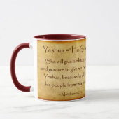 JESUS YESHUA Hebrew Name Tasse (Links)