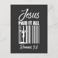 Jesus zahlte alles Preis Barcode Gott Christlich