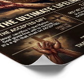 Jesus zahlte den Preis Poster (Ecke)