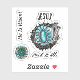 Jesus zahlte es alle 3 Nail Thorn Aufkleber