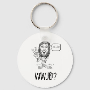 Jesus-Zeichnen, WWJD? Schlüsselkette Schlüsselanhänger