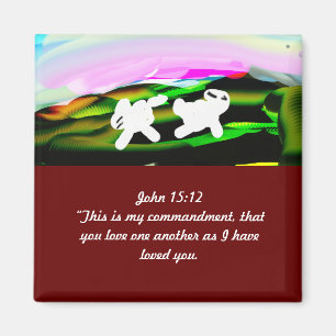 Jesus zeigt Liebe Magnet