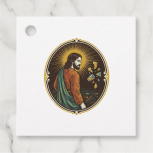 Jesus zerbrochener Glas Tanzboden Party Gefahr Clu Geschenkanhänger