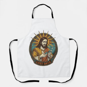 Jesus zerdrückte USB-Stick Datenverlust Humor_1 Schürze