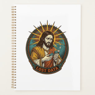 Jesus zerquetschte USB-Stick Datenverlust Humor_1 Planer