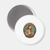 Jesus zerquetschte USB-Stick verlorene Daten Humor Magnet (Vorderseite/Rückseite)