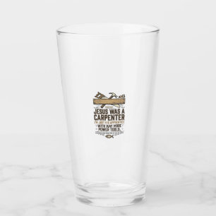 Jesus Zimmermann Holzarbeiter Lehrling Vintage T-S Glas