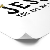 Jesus Zitat Modern Christlich Poster (Ecke)