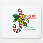 Jesus-Zuckerstange Mousepad (Vorne)
