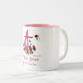 Jesus Zweifarbige Tasse (VorderseiteRechts)