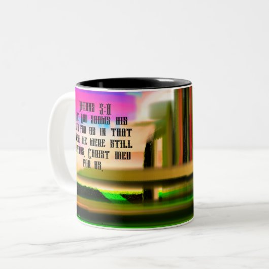 Jesus Zweifarbige Tasse (Vorderseite Links)