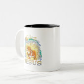 Jesus Zweifarbige Tasse (Vorderseite Links)